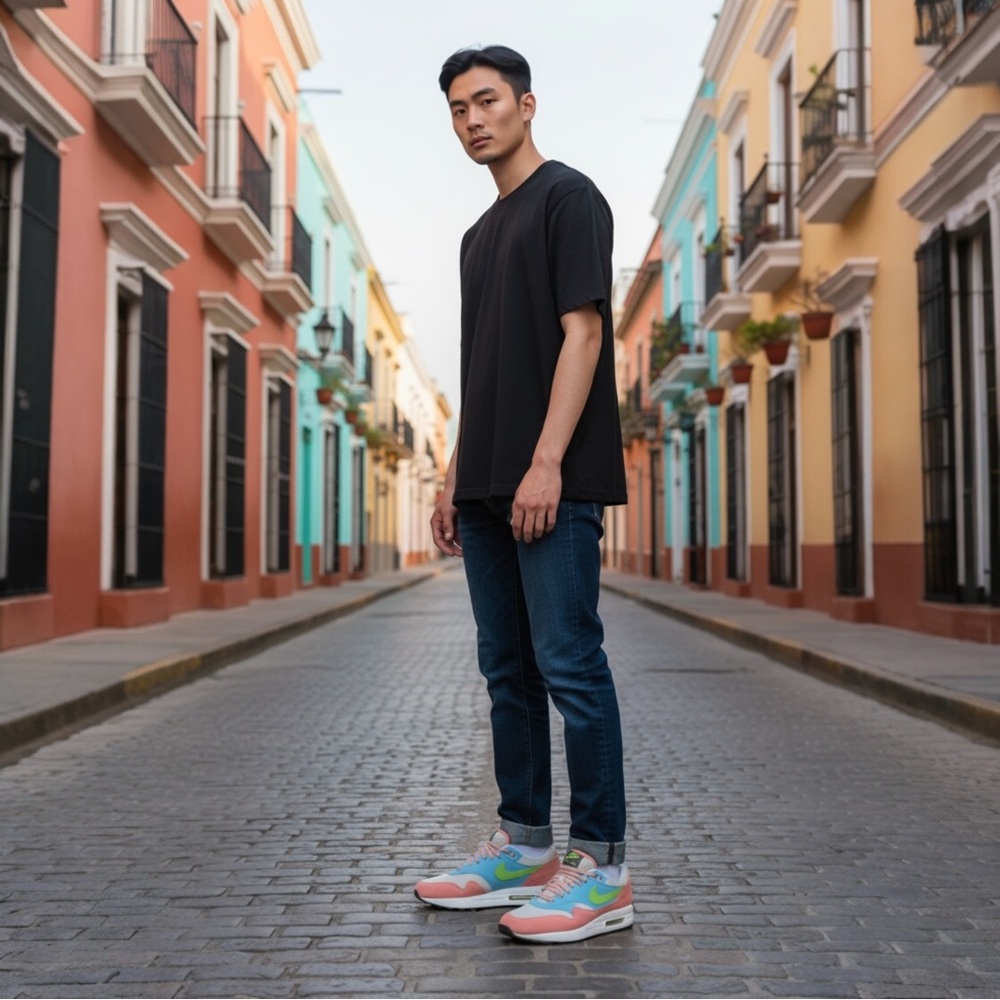 Nike Air Max 1 Sneakers Madder Root, Blue, Green
